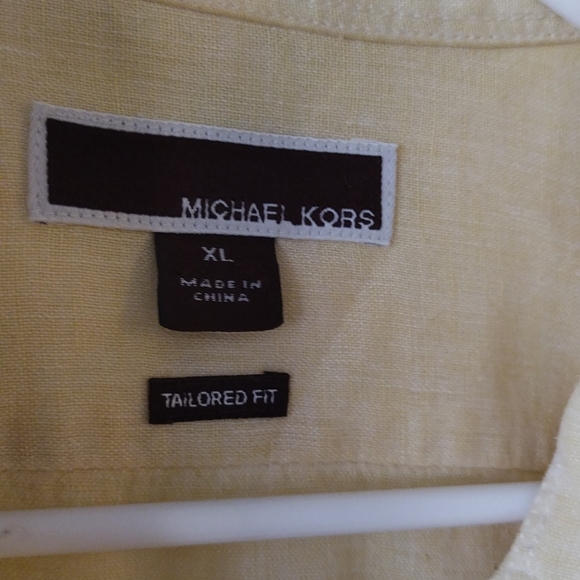 Michael Kors XL 💯 percent Linen light 🟡 like new condition - Picture 3 of 7